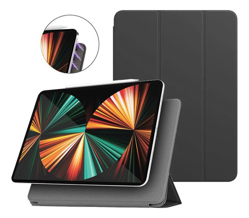 Smart Folio Case Para iPad Pro 12.9 2021 A2378 A2461 Black