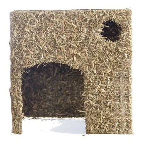 Imagen 1 de 5 de Casa Masticable De Alfalfa Para Cobayo Mediana Zootec Roedor