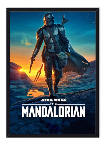 Cuadro Enmarcado - Póster The Mandalorian