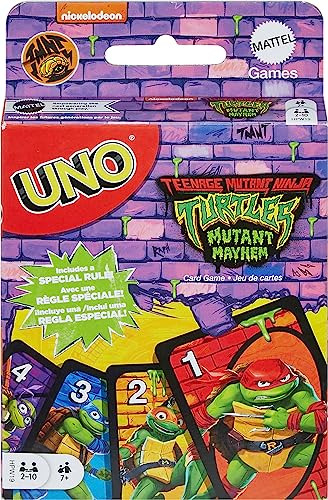 Mattel Games Uno Teenage Mutant Ninja Turtles Mutant Mayhem 