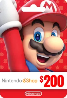 Tarjeta Nintendo Eshop 200