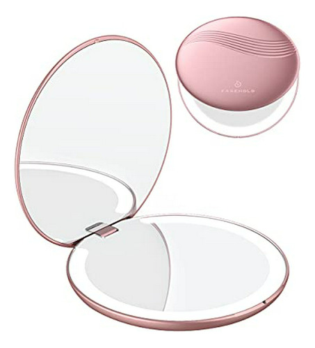 Espejo Compacto Y De Viaj Easehold Travel Makeup Mirror Led 