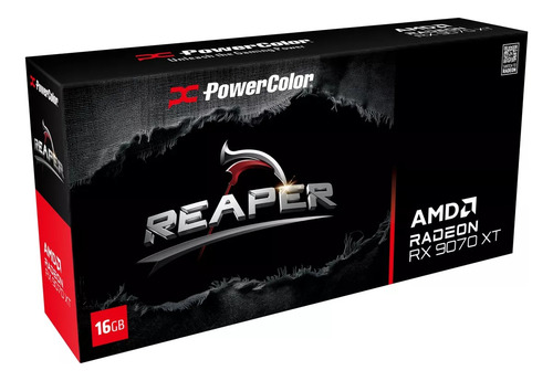 Tarjeta De Video Power Color Amd Reaper Radeon Rx 9070 Xt 16gb Gddr6