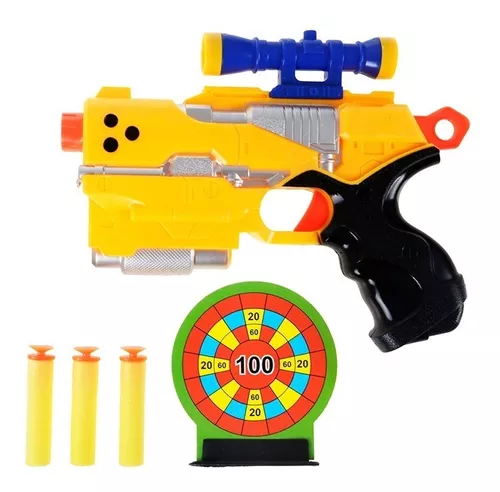 Arma Brinquedo Escopeta Lança Dardos Nerf Grande Promoção