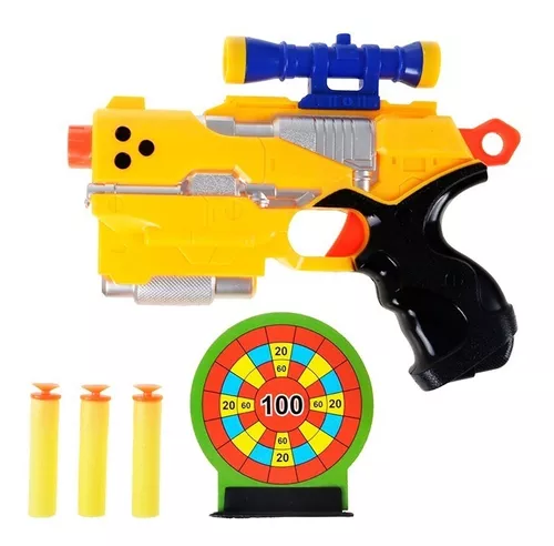 Lançador Dardos Estilo Nerf Metralhadora Arminha Brinquedo