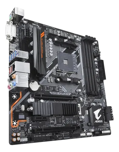 Motherboard Gigabyte B450 Aorus M Matx Rgb Amd Am4 Ddr4 M.2