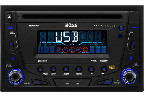 Radio Cd Boss 870dbi Bluetooth Double Dvd