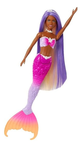 Muñeca Barbie Sirena De Brooklyn Con Pelo Rosado