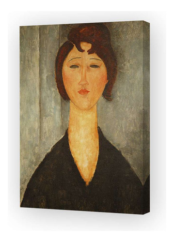 Cuadro 50x75cm Amedeo Modigliani Pintor Retrato Rostros M2