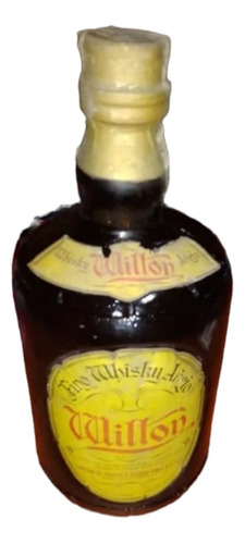Antigua Botella De Fino Whisky Añejo Wilton Contenido Origin