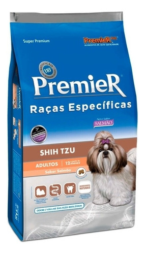 Alimento Premier Super Premium Raças Específicas Shih Tzu para cão adulto de raça pequena sabor salmão em sacola de 2.5kg