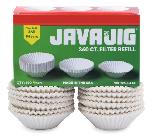 360 Filtros De Café Originales De La Marca Javajig Para Us.