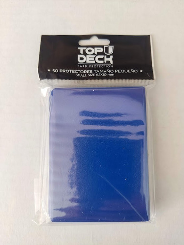 60 Fundas Small Azul Para Cartas Yugioh, Marca Top Deck