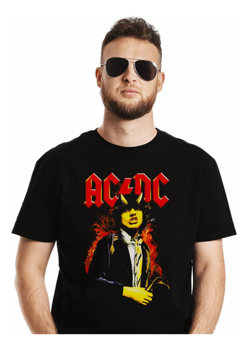 Polera Acdc Angus Young Highway To Hell Rock Abominatron