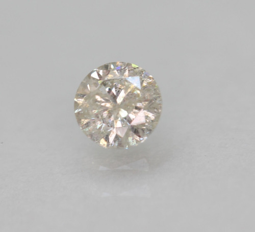 Diamante .18 Ct Natural Suelto Corte Redondo Color H 3,46 Mm Blanco