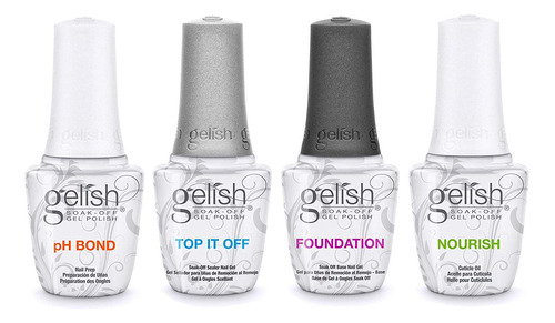 New Gelish Fantastic Four Soak-off Gel Nail Polish Kit For L