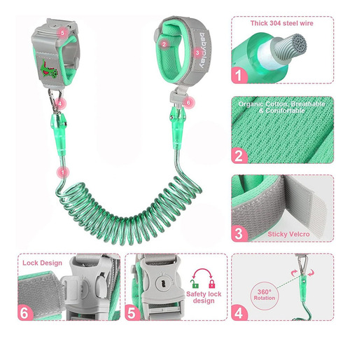 Brazalete De Seguridad Para Niños Con Candado, Muñequera