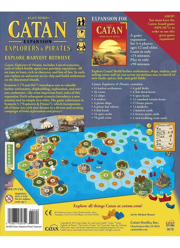 Catan Explorers And Pirates Board Game Expansion