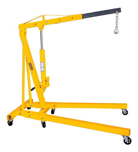 Guinche Pluma Plegable 2t 28-225cm Ruedas Barovo Gpk2.0 Amarillo