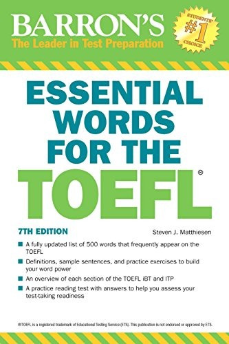 Book : Essential Words For The Toefl, 7th Edition - Steve...