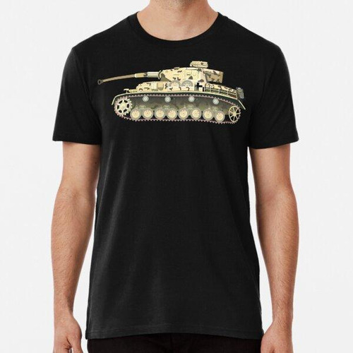 Remera Vector De Tanque Militar Alemán Algodon Premium