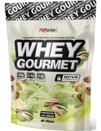 Whey Protein Gourmet Refil 907g Fn Forbis Sabor Pistache