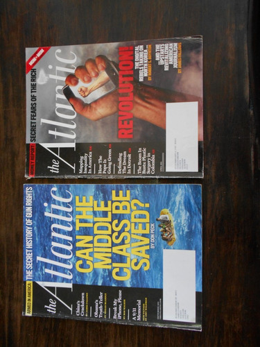 2 Revistas  Atlantic , De Abril Y Septiembre  2011. Inglés.