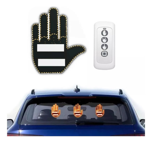 Señal De Mano Led Para Coche, Luz De Gesto Control Remoto