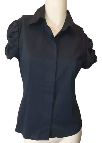 Blusa Con Mangas Fruncidas Talle S/m 