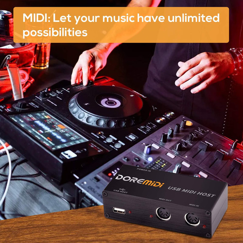 Interfaz Midi Host Midi De Camola Usb Y 1-out, Box De Host