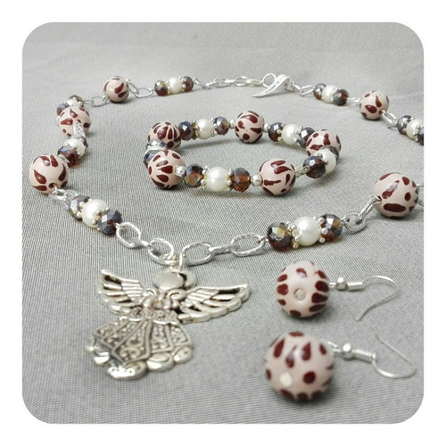 Imagen 5 de 5 de Joyería Talavera Poblana Con Collar Aretes Pulsera 11 Jyr