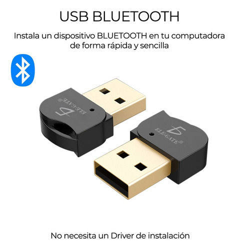 Mini Adaptador Bluetooth 5.0 Usb 3.0 Computadora Pc Wi.06