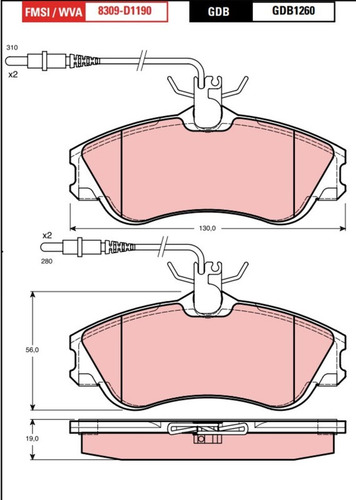 Balatas Trw Delanteras Peugeot 206 2003 A 2008 Con Sensor