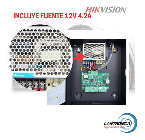 Imagen 4 de 10 de Control De Acceso 1 Puerta Hikvision Ds K2801 Rfid Tarjeta