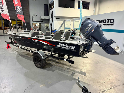 Lancha Aluminio Metalglass Savage Yamaha 60hp 4t Y Trailer !
