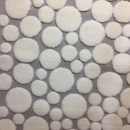 Tapete Decorativo Tejido Suave Burbujas Blanco 1.60x2.30mts