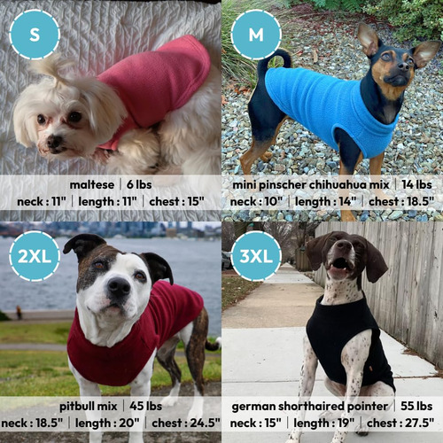 Suéter Para Perros Gooby, Chaleco De Forro Polar Elástico, C