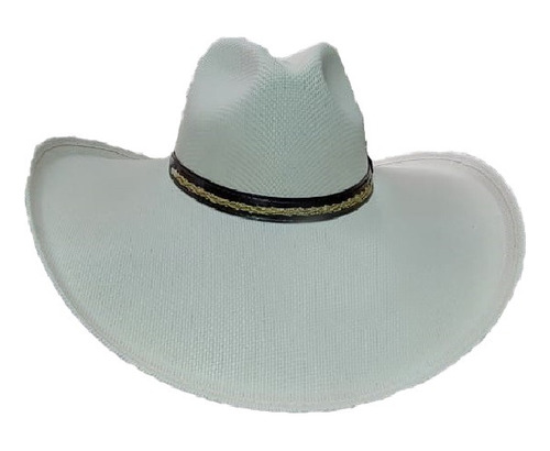 Sombrero Tipo Vaquero Sintetico Blanco Alon Unisex