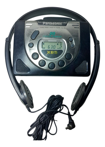 Walkman Panasonic Rq-v85 Con Auriculares Panasonic (no Sony) Negro (Usado)