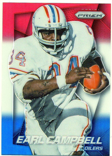 2014 Prizm Refractor Red White & Blue Earl Campbell Oilers