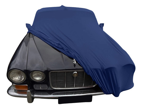Cubierta Coche Para Interior Adapta Jaguar Xj Azul Bolsillo
