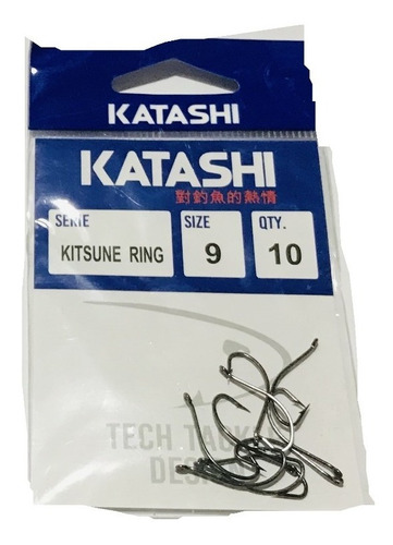 Anzuelos Katashi Kitsune Ring Ojal N° 9 X 10 Unidades