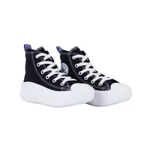 ALL STAR CHUCK TAYLOR PLATAFORMA MOVE PRETO LUA ROXA CANO LONGO INFANTIL -  Loja Rock n' Roll