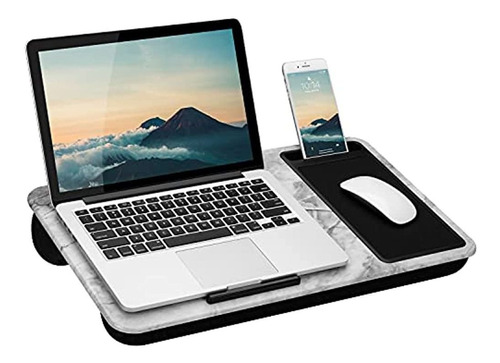 Lapgear Home Office Lap Desk Con Repisa Para Dispositivos, A