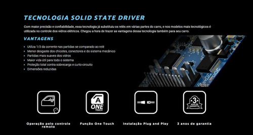 Módulo Subida Vidros Hyundai Hb20 2012 Até 2019 Faaftech