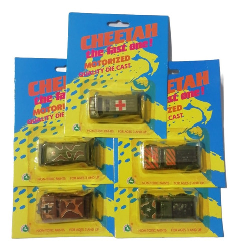 Colección De Vehículos Cheetah The Fast One! Die Cast 5-pack