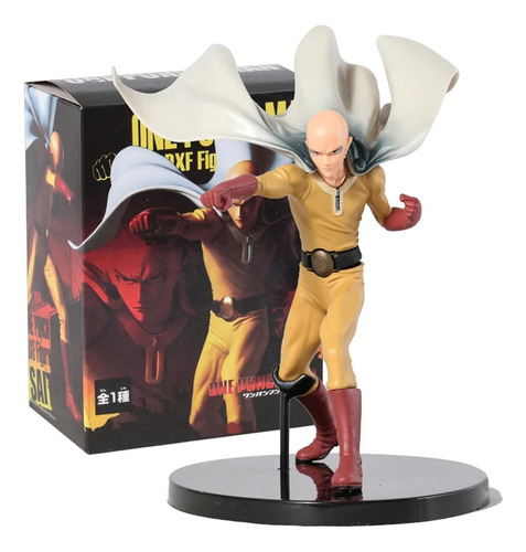 Figura Anime One Punch Man Coleccionable Saitama 19 Cm +caja