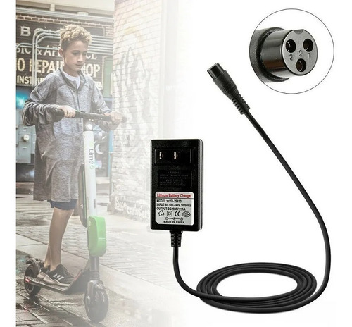 Imagen 6 de 8 de Cable Cargador Scooter Razor Patín Del Diablo Eléctrico E100