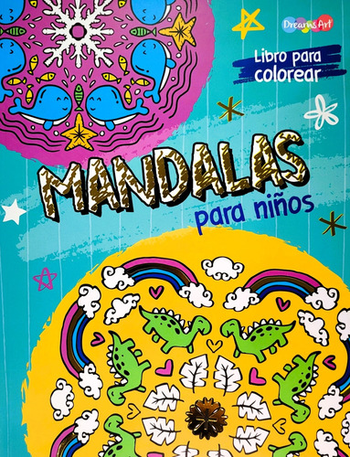 Libro Para Iluminar Mandalas Para Niños C/12 Colores
