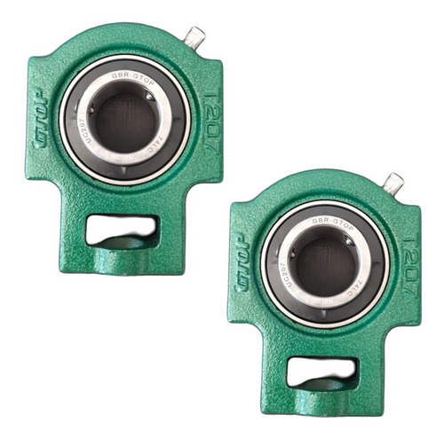 2 Mancal Tipo Tensor Com Rolamento Uct-207  35 Mm